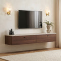 Muebles de TV Ligne 160 - Travertino / Nogal