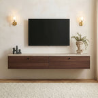 Muebles de TV Ligne 160 - Travertino / Nogal