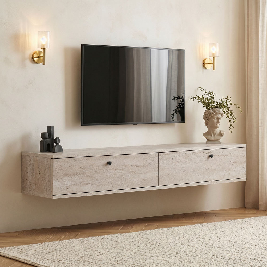 TV Units Ligne 160 - Travertine