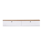 Meubles Tv Ligne 160 - Pin Atlantique / Blanc