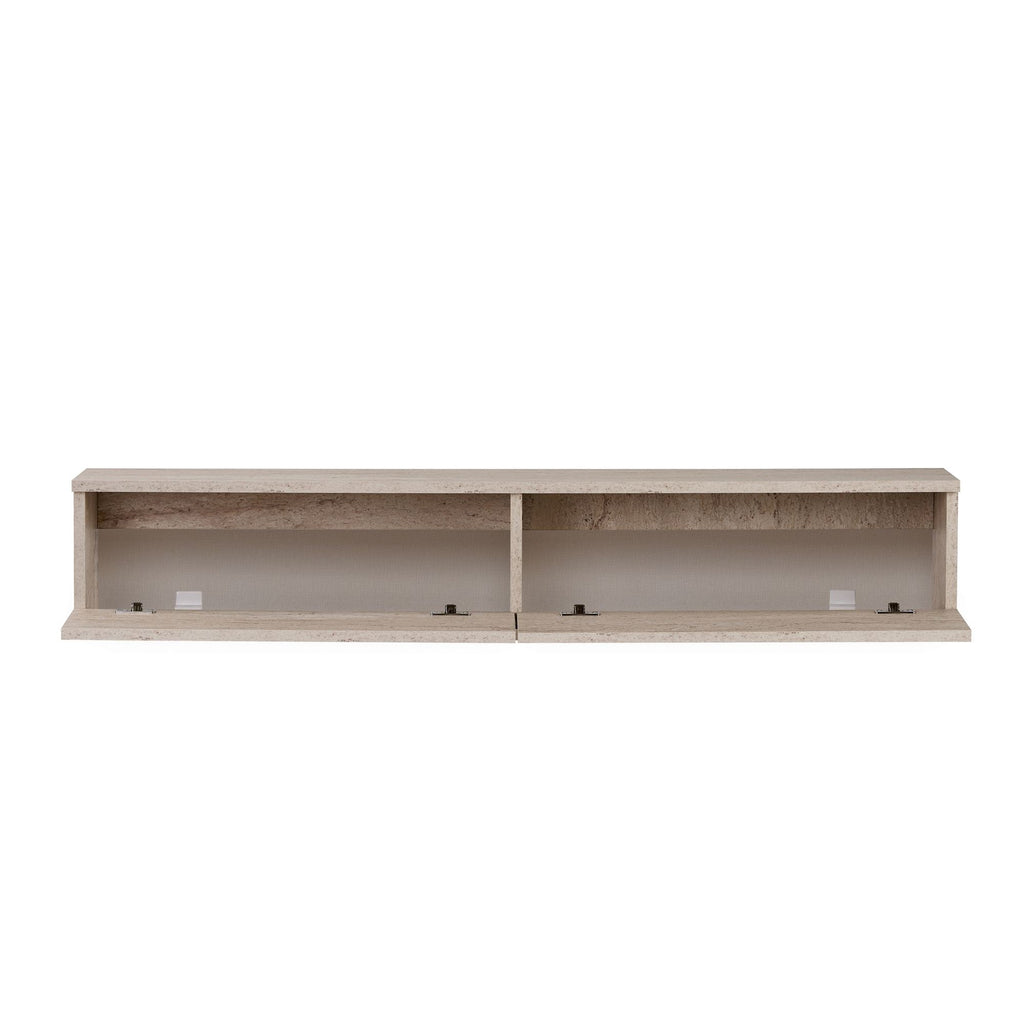 Meuble Tv Ligne 140 - Travertin