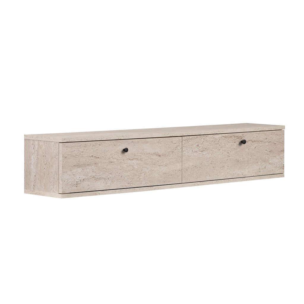 Meuble Tv Ligne 140 - Travertin