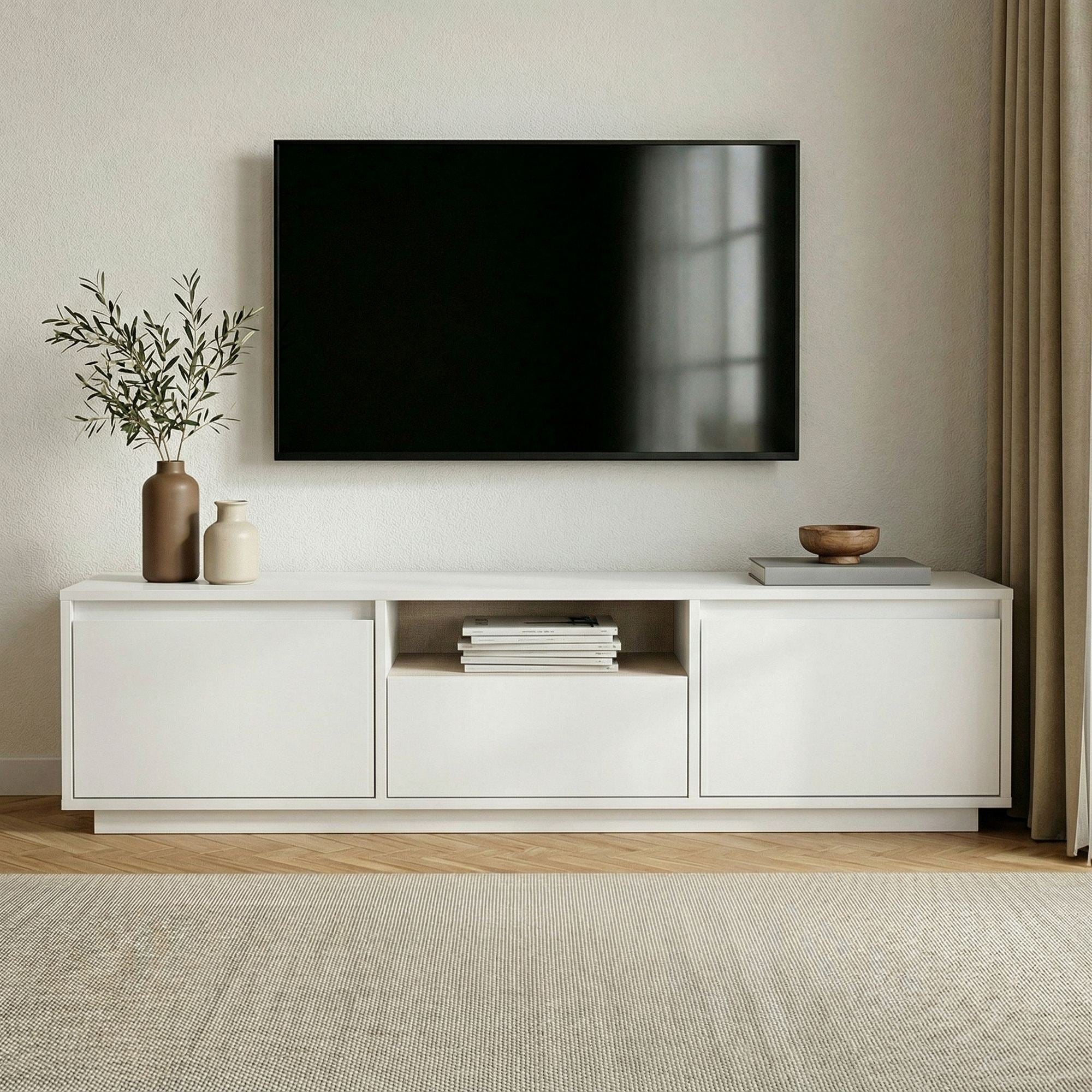 Sentinel TV Unit - Natural White