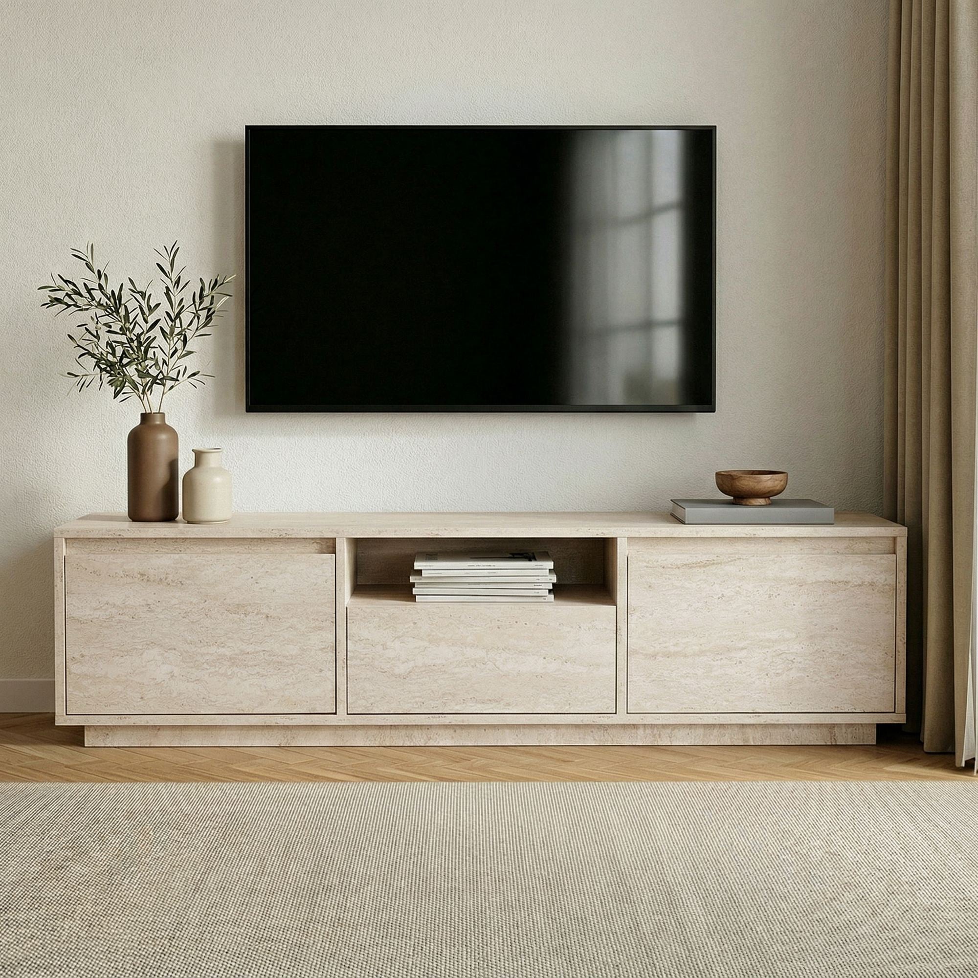 TV Units Sentinel - Travertine