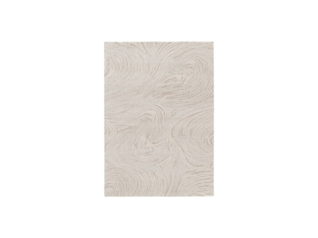 Alfombra de pelo largo - Lovina - Motivo abstracto - Beige