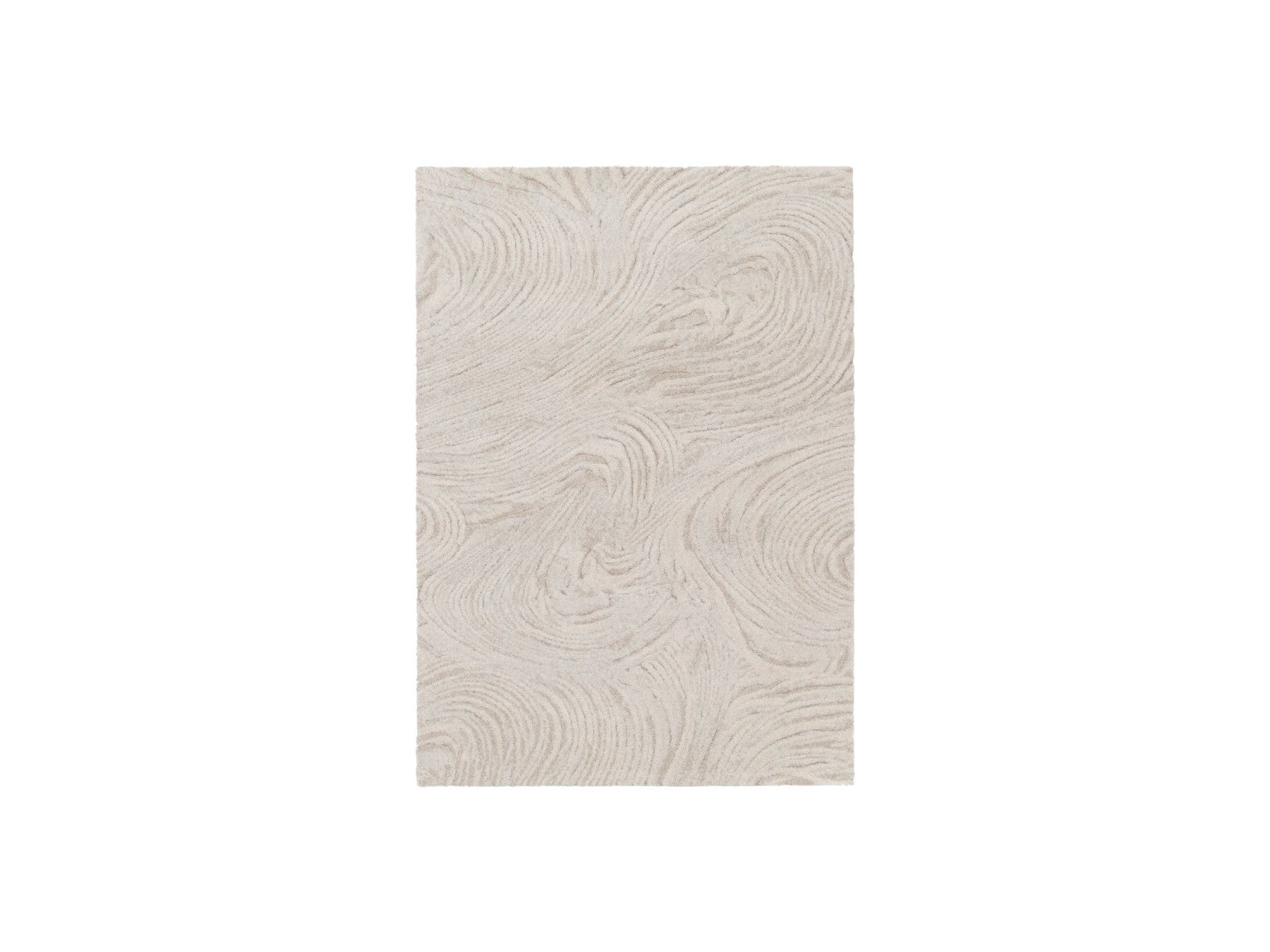 Alfombra de pelo largo - Lovina - Motivo abstracto - Beige