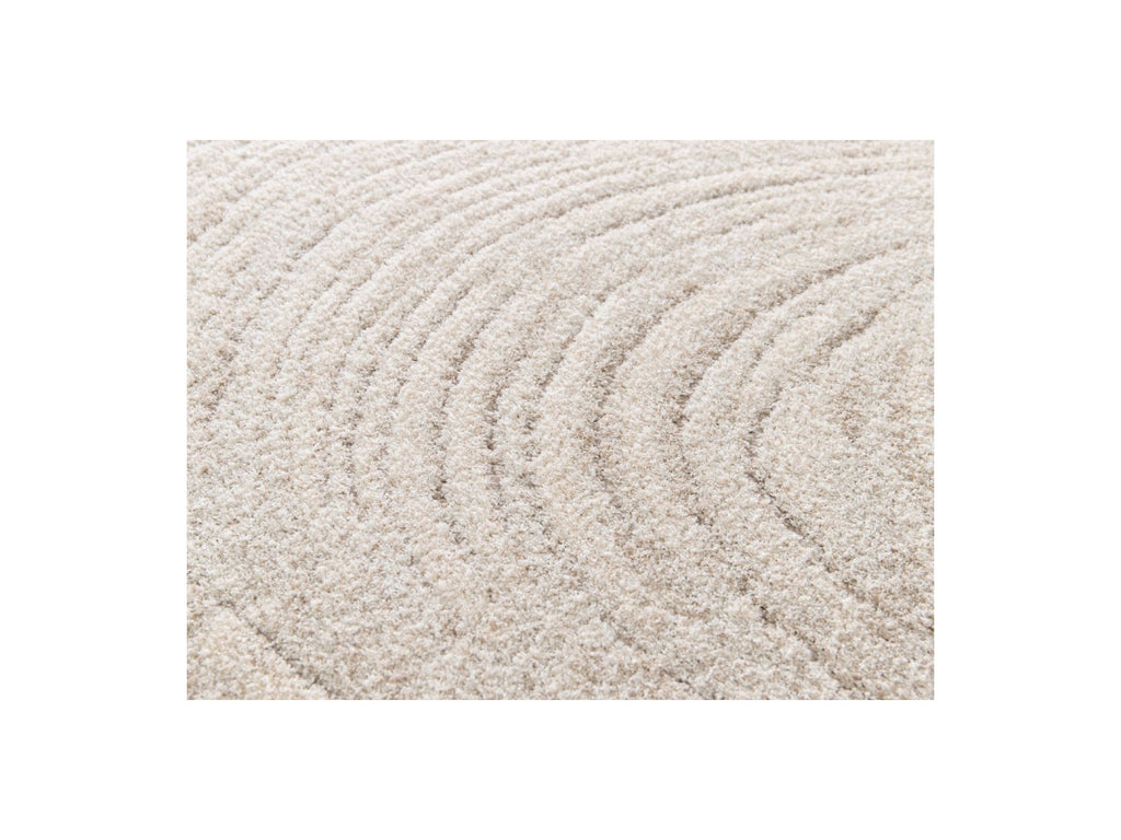 Alfombra de pelo largo - Lovina - Motivo abstracto - Beige