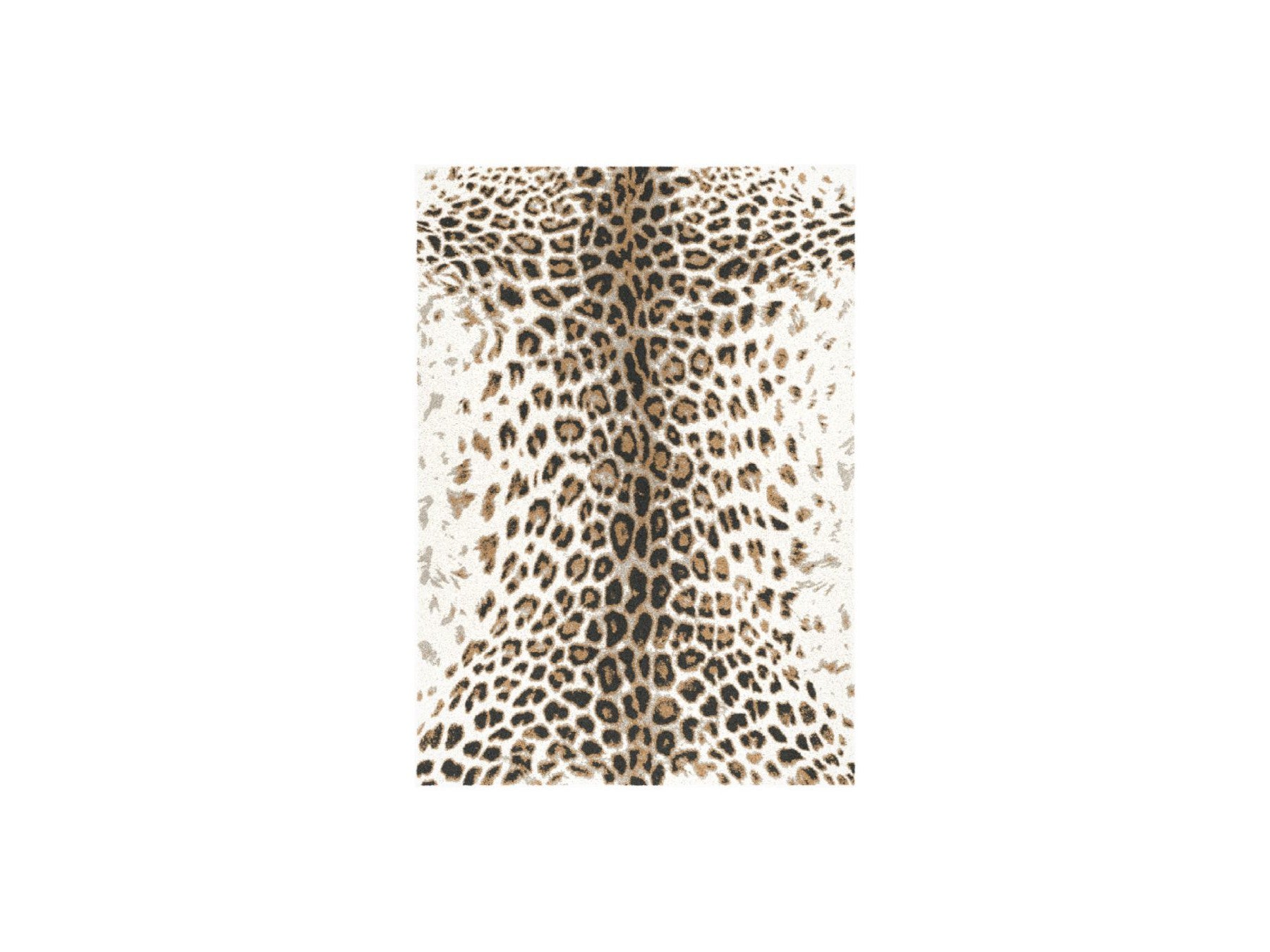 Meryl - Low-Pile Rug - Leopard Pattern - Brown