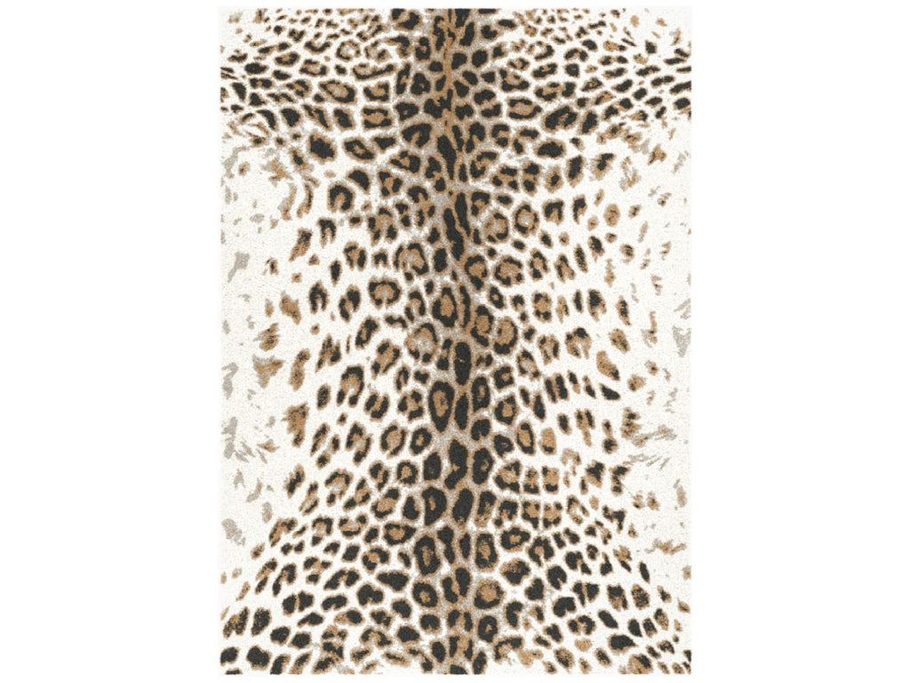 Meryl - Low-Pile Rug - Leopard Pattern - Brown