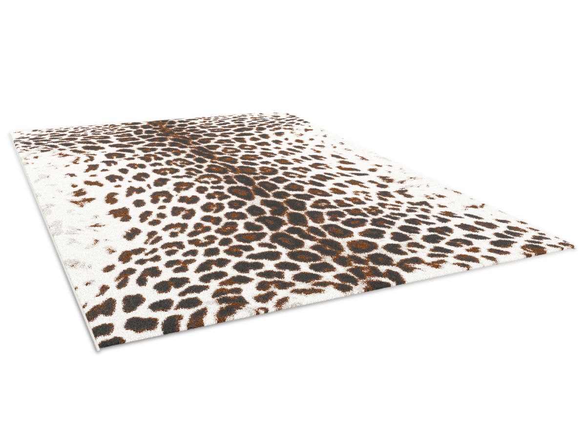Meryl - Low-Pile Rug - Leopard Pattern - Brown