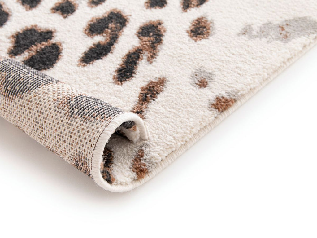 Meryl - Low-Pile Rug - Leopard Pattern - Brown