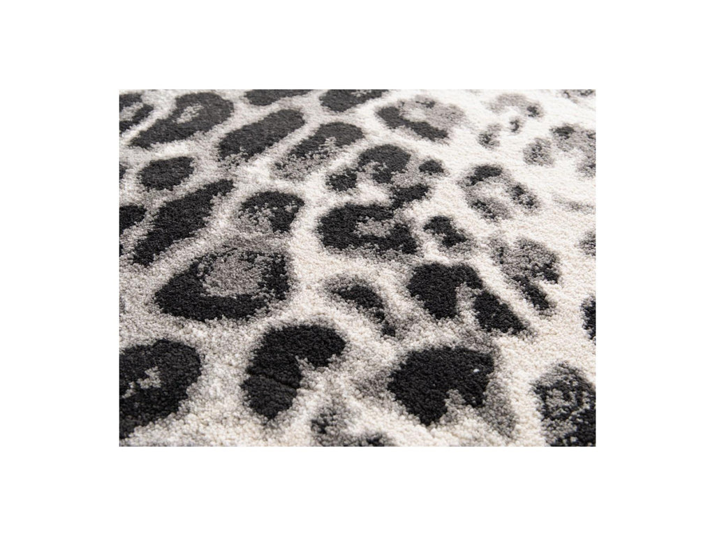 Meryl - Tapis Poils Ras - Motif Léopard - Imprimé Léopard Noir