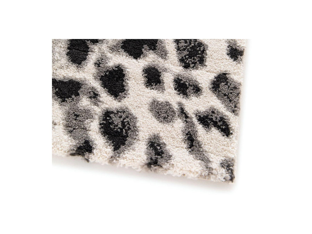 Meryl - Tapis Poils Ras - Motif Léopard - Imprimé Léopard Noir