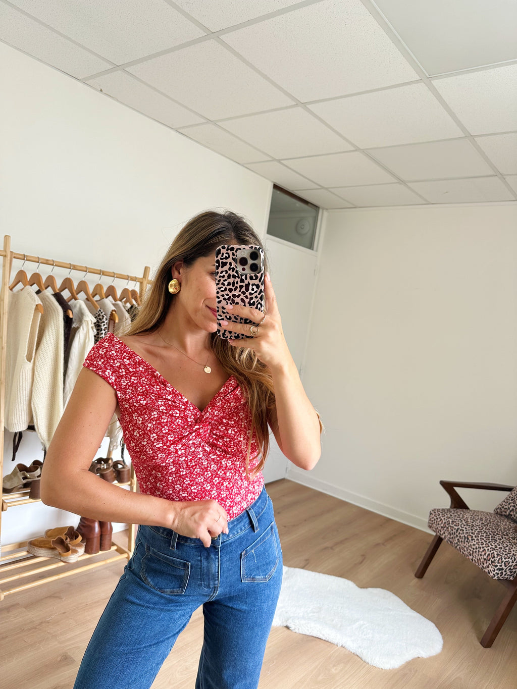 Top floral Lina