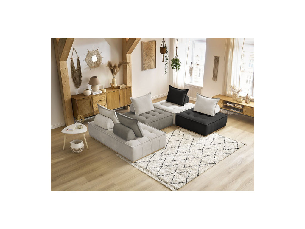 Sofá panorámico modulable - Elisa - Con 3 butacas de 1 plaza + 1 butaca de 2 plazas