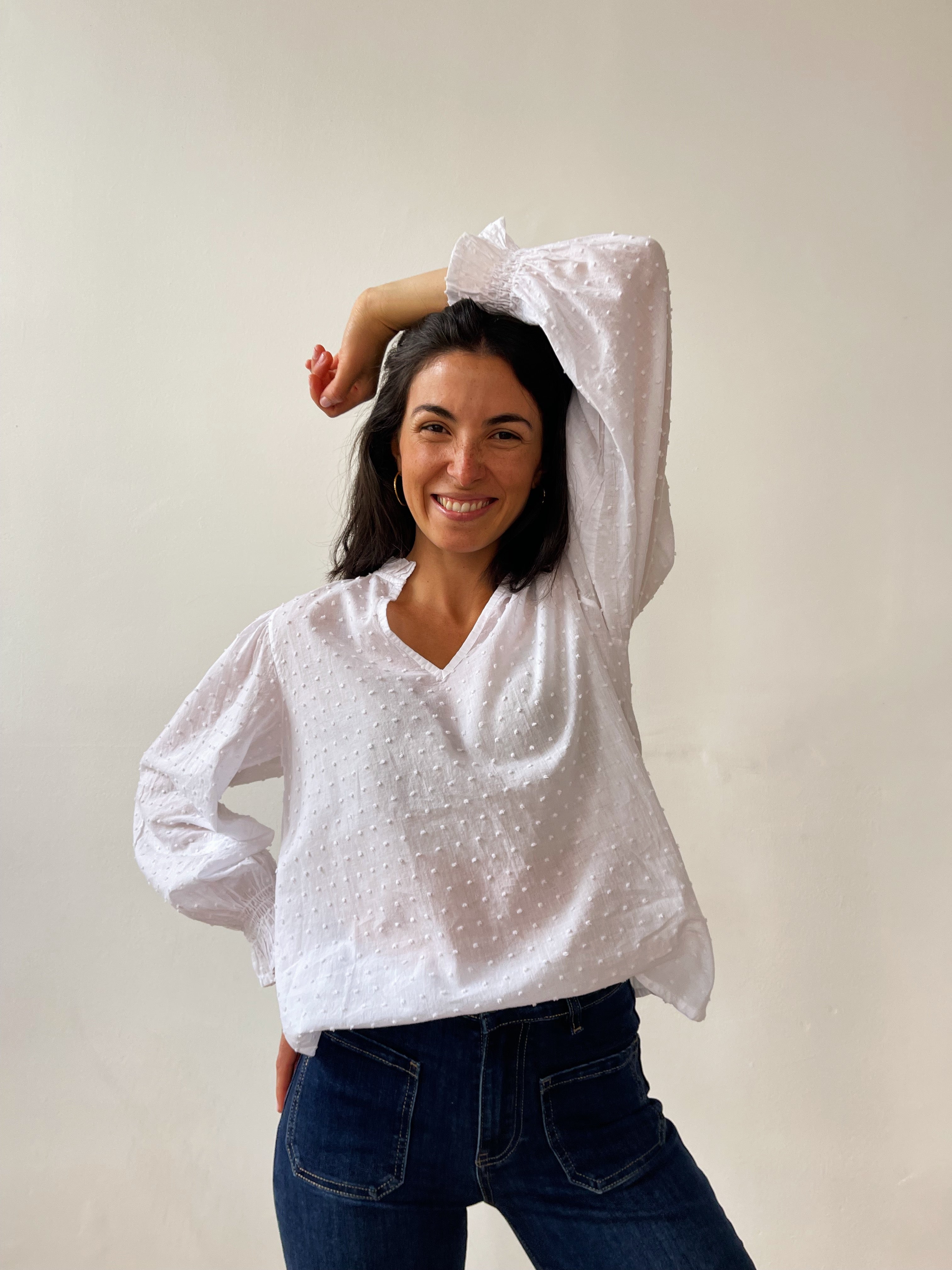Blusa Isabel blanca