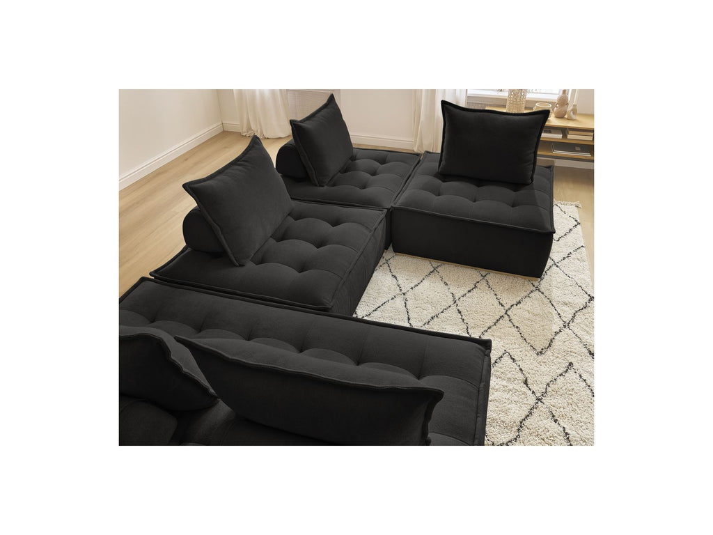 Sofá panorámico modulable - Elisa - Con 3 butacas de 1 plaza + 1 butaca de 2 plazas