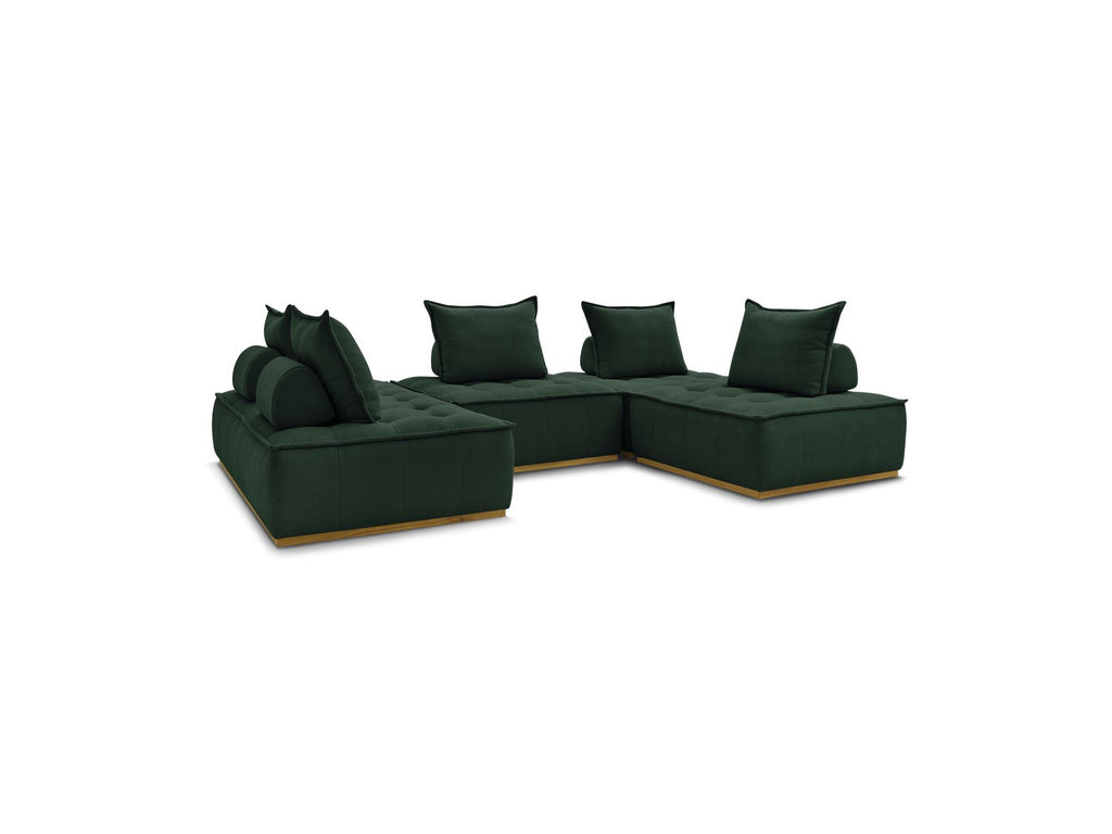 Sofá panorámico modulable - Elisa - Con 3 butacas de 1 plaza + 1 butaca de 2 plazas