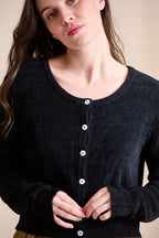 Lino Cardigan - Black