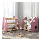 Children's Bookcase – Light Blue & Pink