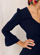 Vestido Graça Azul Marino