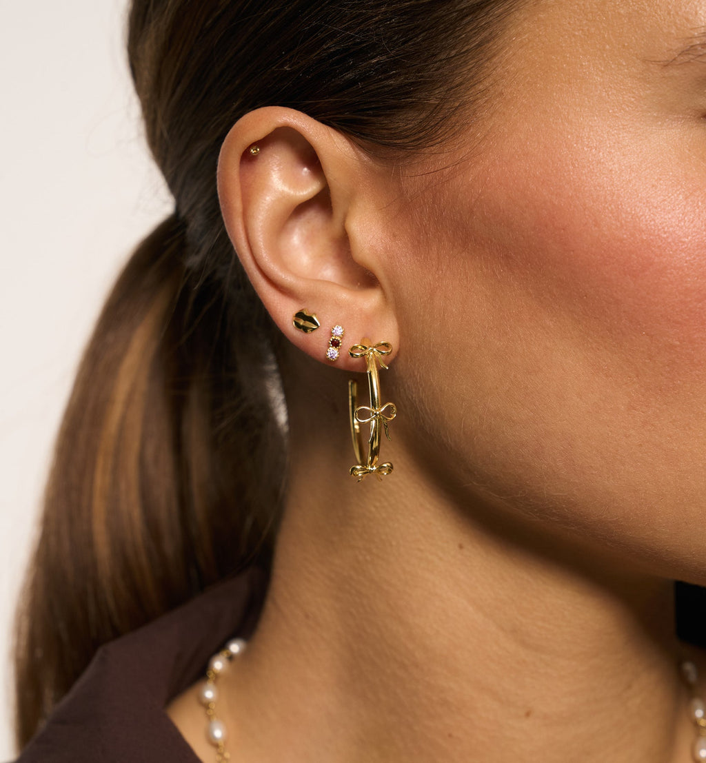 Aros Lazo Modelo Grande - Oro o Plata