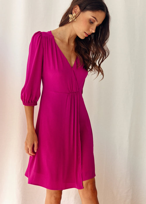 Vestido Teodora Magenta Violín