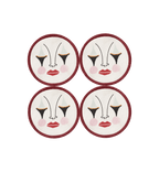 Dessous De Verre Pierrot - Lot De 4