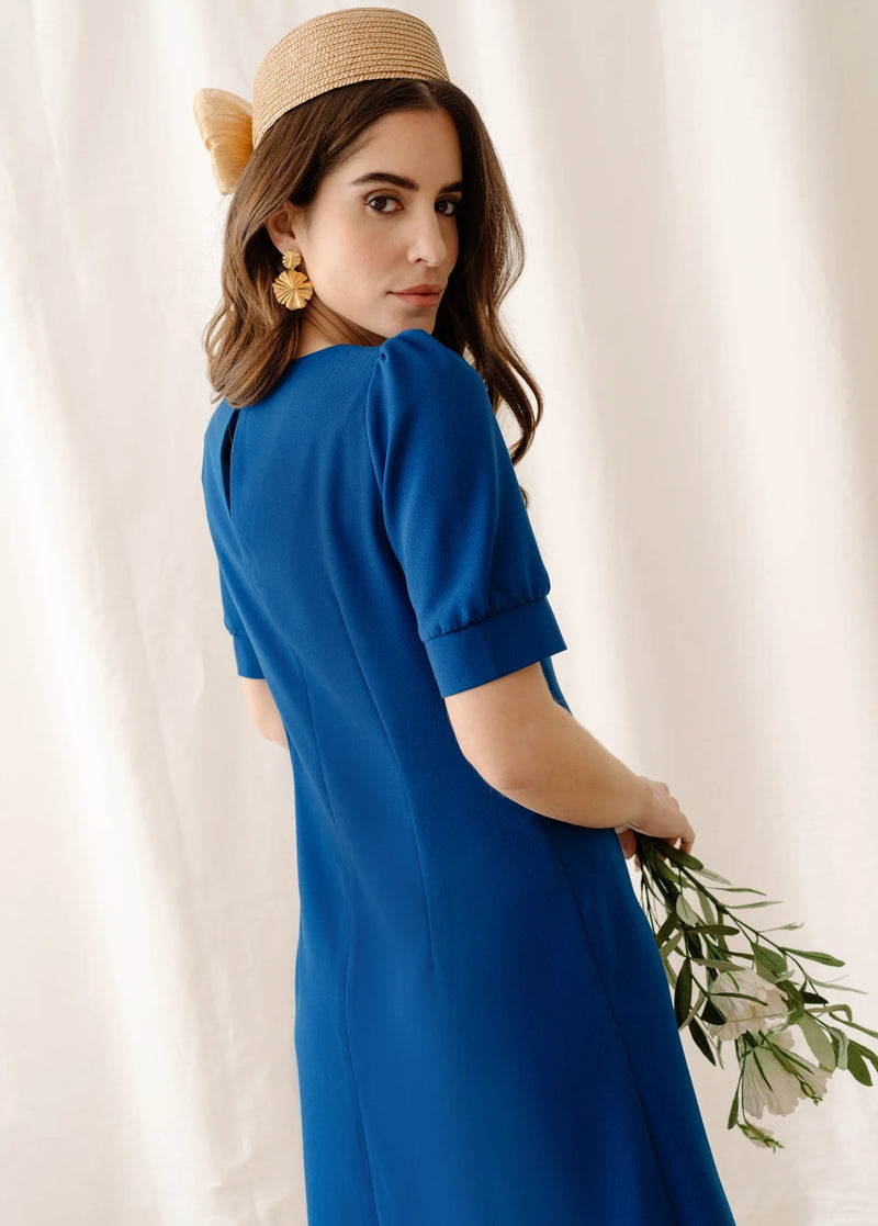Robe Béryl Bleue De Prusse