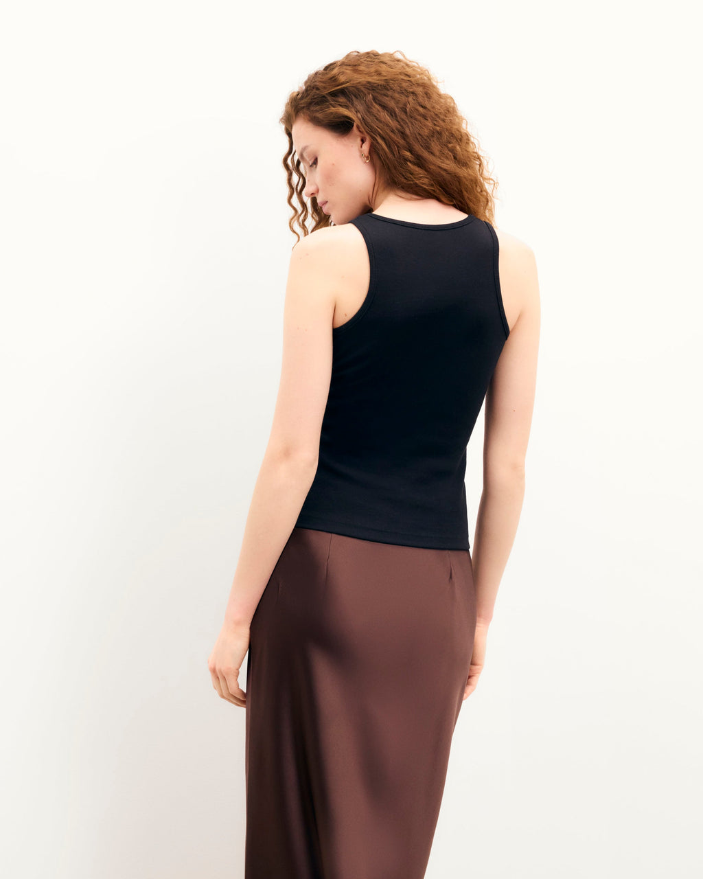 Top sin tirantes - Negro