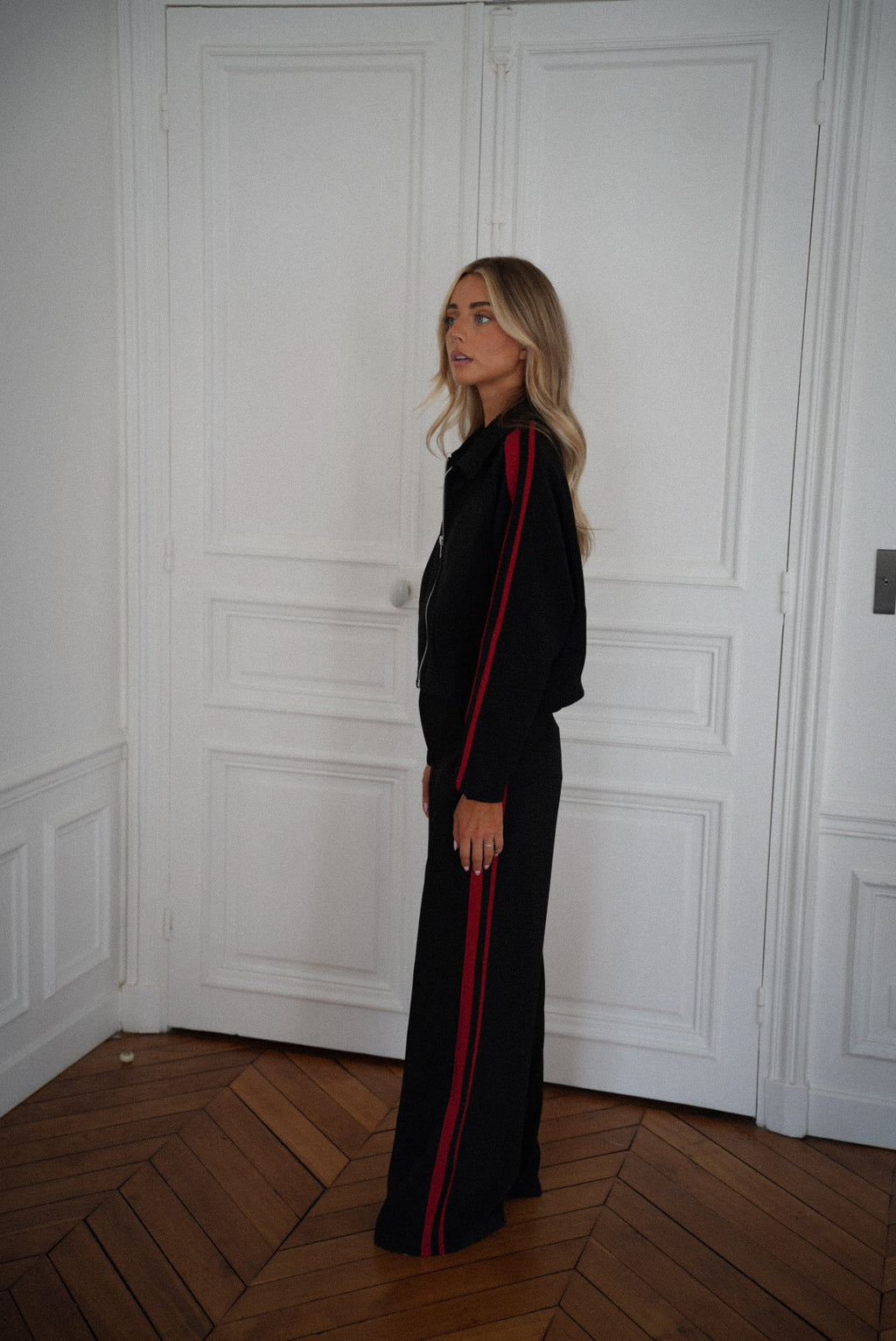 Chaqueta con cremallera Fantine - Negro