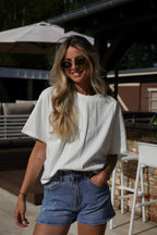 Camiseta Lika Bordada - Blanco