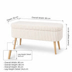 Oslo Linen - Pouf - Toscano Crème