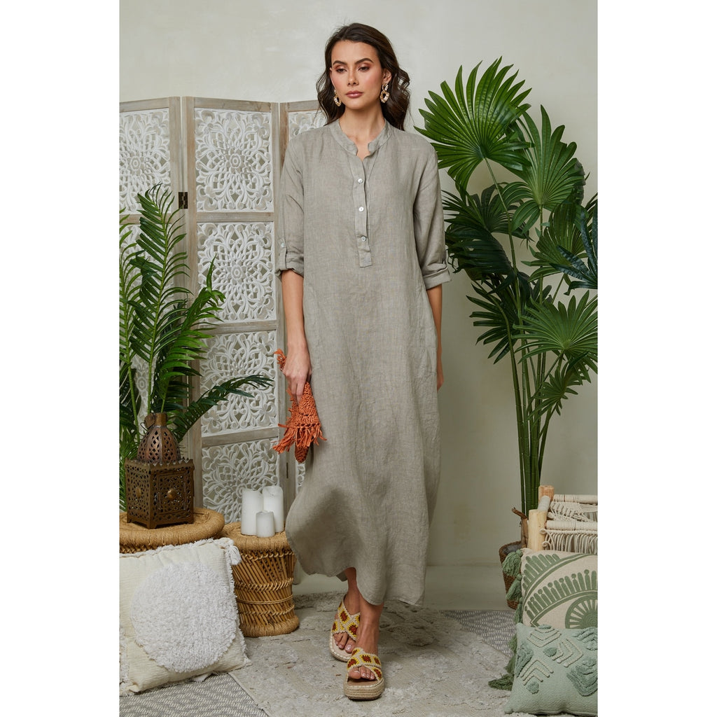 Vestido - Taupe - Mujer