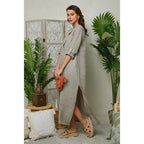 Vestido - Taupe - Mujer