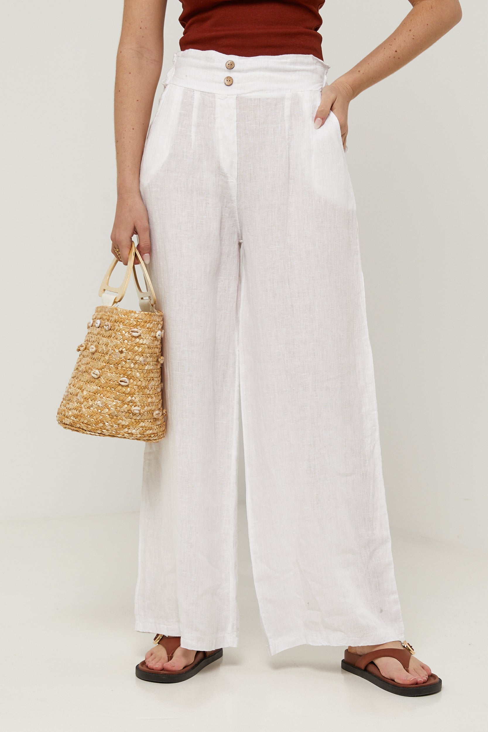 Trousers - White - Women
