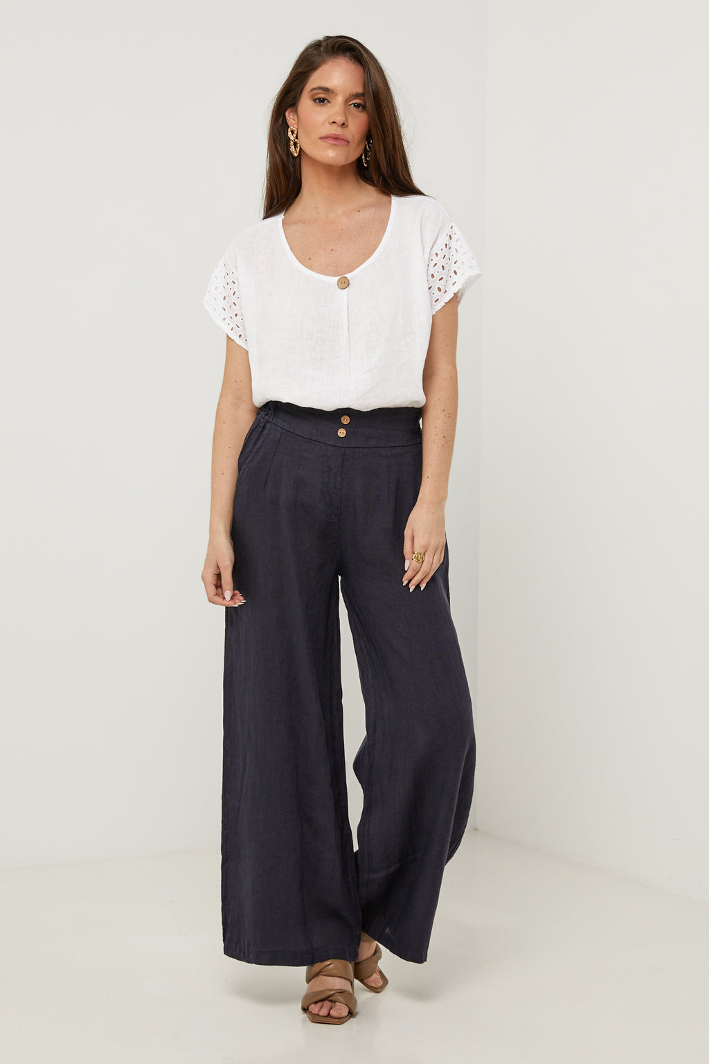 Trousers - Navy - Women