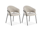 Lou - Set Of 2 Chairs - Textured Fabric