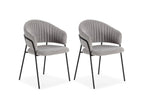 Lou - Set Of 2 Chairs - Textured Fabric