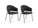 Lou - Set Of 2 Chairs - Textured Fabric
