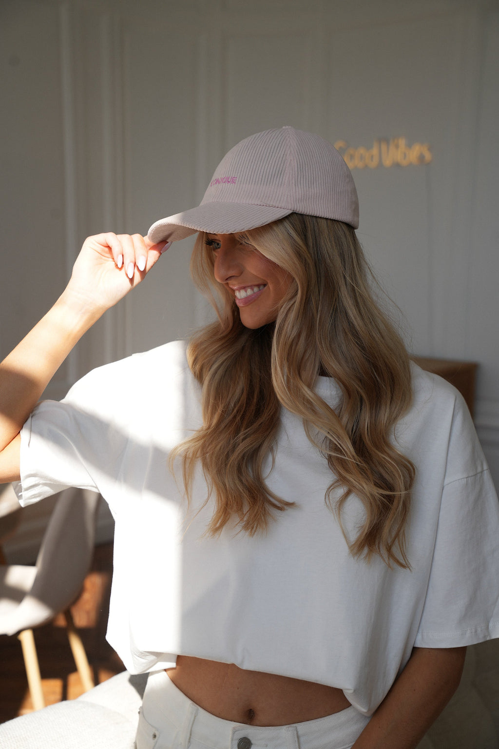 Casquette Velours Iconique - Rose