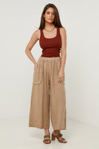 Trousers - Camel - Women