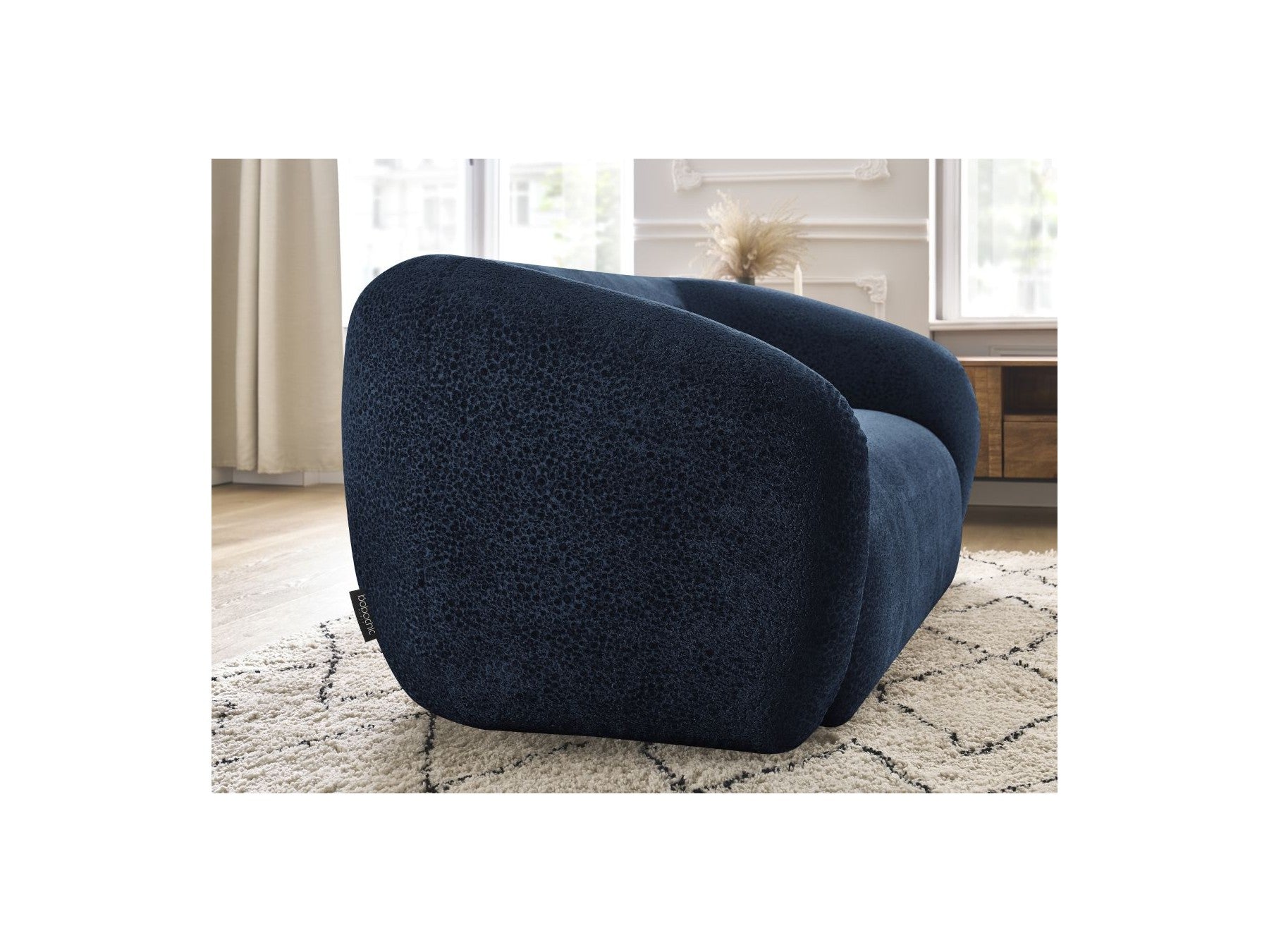 Celine - Fixed Straight 2-Seater Sofa - Textured Fabric