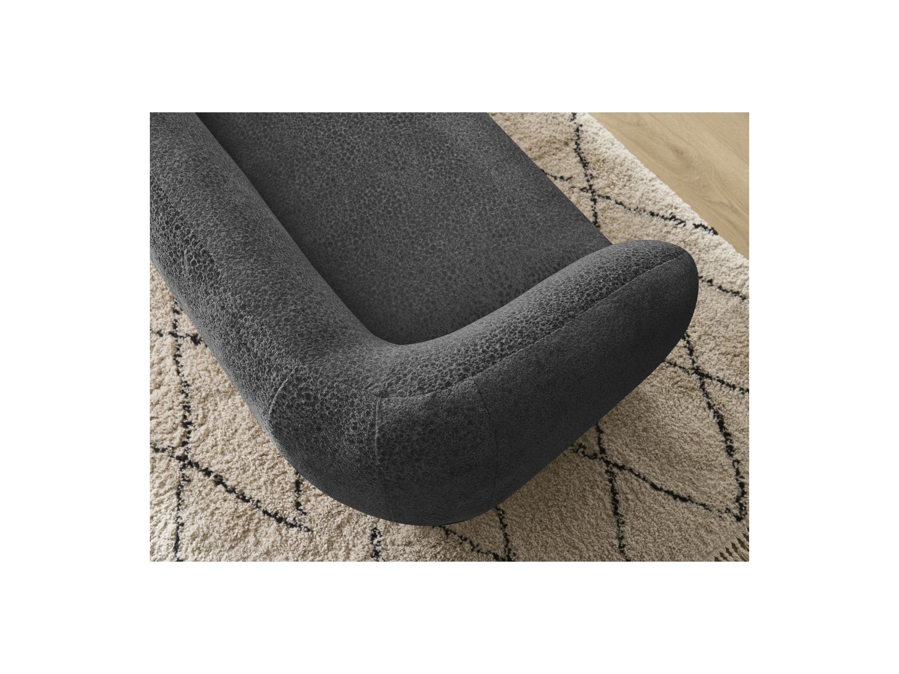 Celine - Fixed Straight 2-Seater Sofa - Textured Fabric