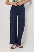 Trousers - Navy - Women