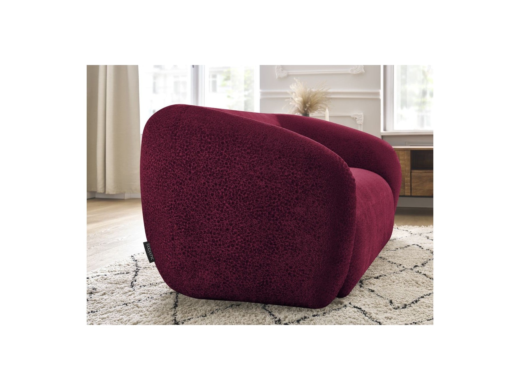 Celine - Fixed Straight 2-Seater Sofa - Textured Fabric