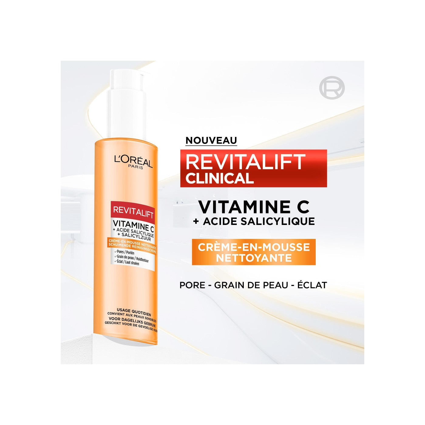 Revitalift Clinical Crème-En-Mousse Nettoyante Vitamine C