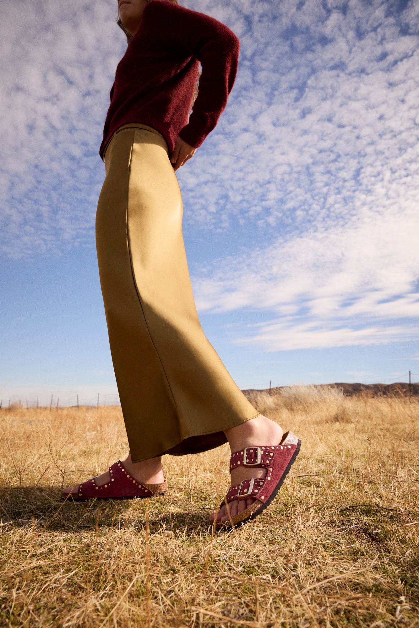 Arizona Rivet LEVE Sandals Zinfandel