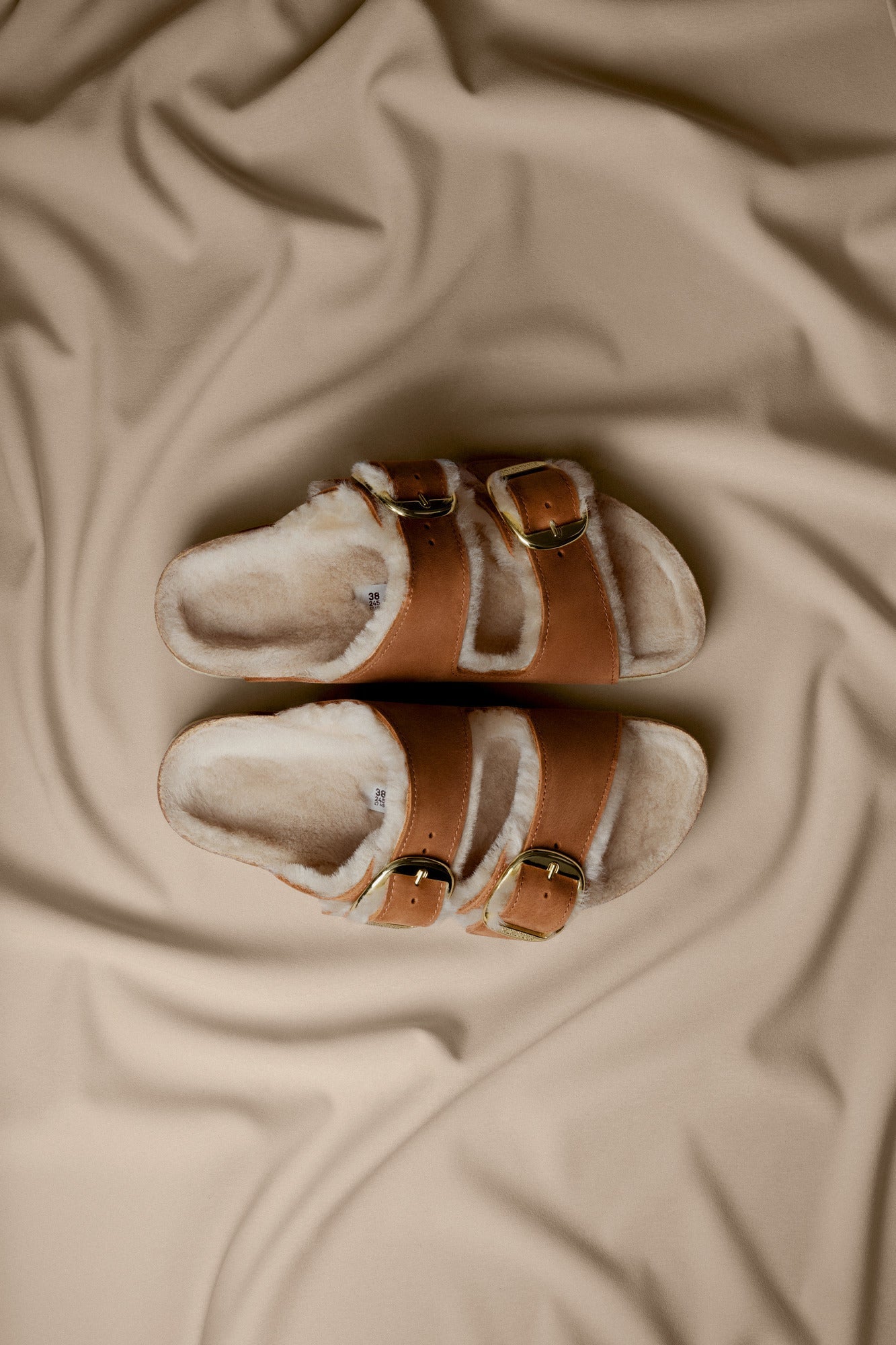 Sandales Arizona BB Shearling LEOI Cognac LAF