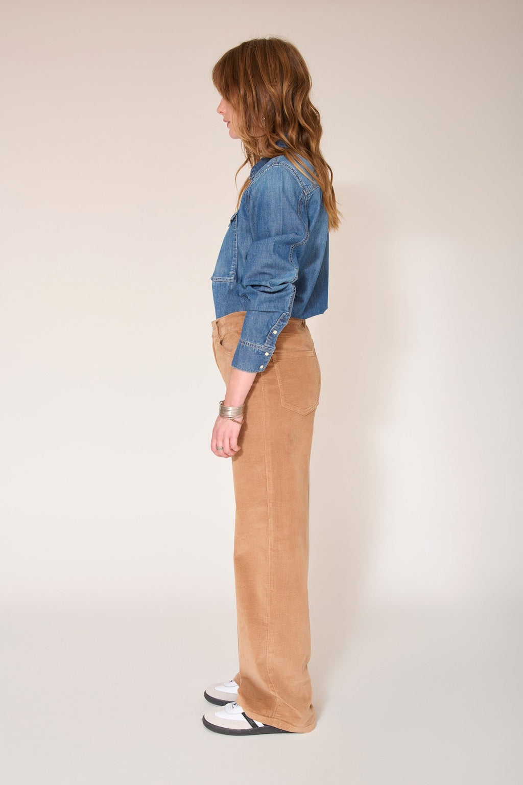Perrine Soft Corduroy Trousers - Ocean